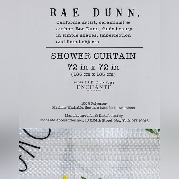 Rae Dunn Shower Curtain - Picture 5 of 6